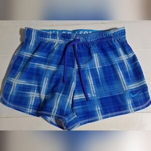 Nike Blue Checkered Swim Shorts